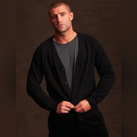 $240 Weatherproof Vintage Mens Cashmere Cardigan Sweater - Picture 4 of 10